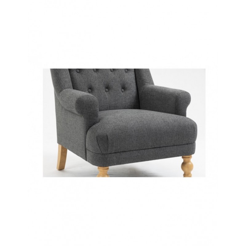 AM Charlotte Accent Chair Dark Grey